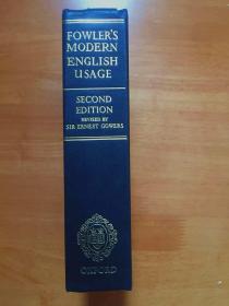 英国进口辞典  牛津英语用法词典 第2版 A Dictionary of Modern English Usage / Fowler’s Modern English Usage英文精装原版