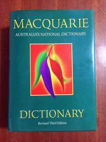 大16开精装本 带护封 澳大利亚最权威的辞典 澳洲留学与研究必备字典 麦夸里词典修订第3版大16开 The Macquarie dictionary [Hardcover ] Revised 3rd Edition