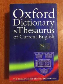 英国进口原版 The Oxford  Dictionary and Thesaurus of Current English