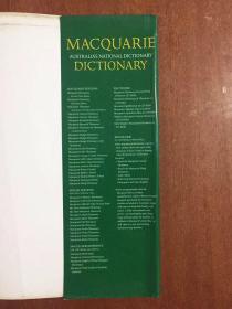 大16开精装本 带护封 澳大利亚最权威的辞典 澳洲留学与研究必备字典 麦夸里词典修订第3版大16开 The Macquarie dictionary [Hardcover ] Revised 3rd Edition