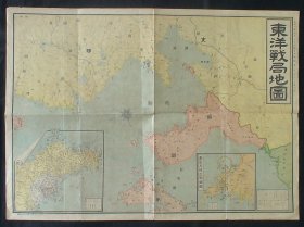 1914年《东洋战局地图》（山东半岛、青岛其附近明细图！）