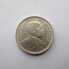 泰国拉玛六世郑宝大象1/4铢小银币C