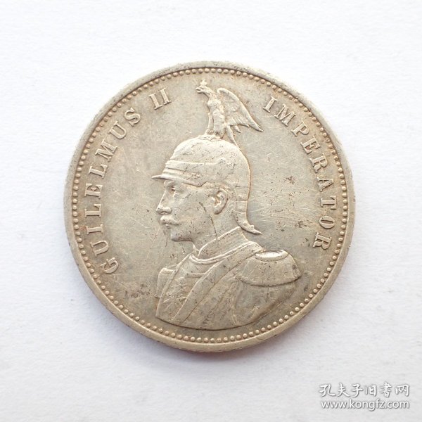德属东非1904年A版1卢比银币1