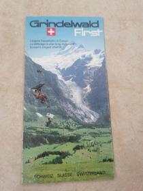 英文原版：瑞士Grindelwald First徒步格林德瓦 GRINDELWALD FIRST \地图【古旧地图、旅游图、交通图】