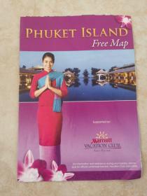 英文原版：普吉岛（PHUKET MAP） 地图【古旧地图、旅游图、交通图】