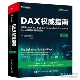 保正版！DAX权威指南：运用PowerBI、SQLServerAnalysisServices和Excel实现商业智能分析（第2版）