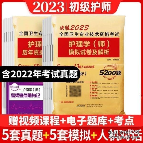 2020年初级护师护理学师资格考试模拟试卷及解析赠高频考点可搭人卫军医版