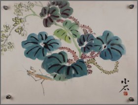 方小石，花卉作品