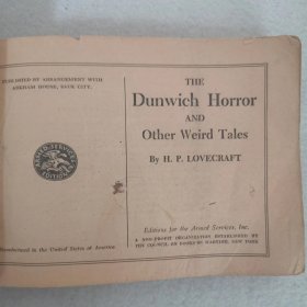 洛夫克拉夫特 敦威治恐怖事件和其他故事 The Dunwich Horror And Other Weird Tales（Armed Services Edition）