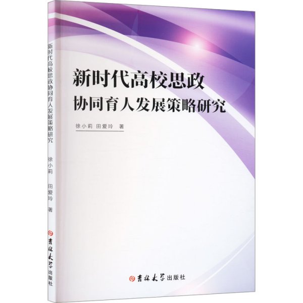 新时代高校思政协同育人发展策略研究 徐小莉,田爱玲 著 新华文轩网络书店 正版图书