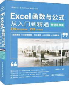 Excel函数与公式从入门到精通（微课视频版）