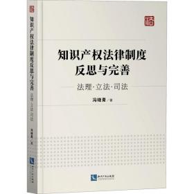 知识产权法律制度反思与完善：法理·立法·司法