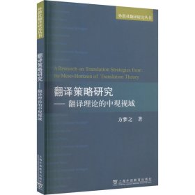 翻译策略研究——翻译理论的中观视域