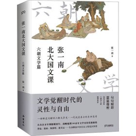 张一南北大国文课：六朝文学篇  （一部群星闪耀的文学史，一代风流名士的生命思考）【浦睿文化出品】