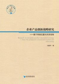 企业产品创新战略研究——基于网络位置与关系视角