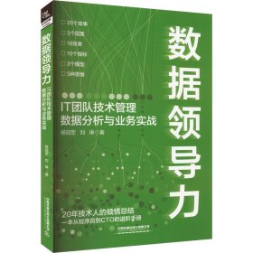 数据领导力 IT团队技术管理数据分析与业务实战 杨冠军,刘琳 著 新华文轩网络书店 正版图书