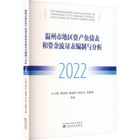 温州市地区资产负债表和资金流量表编制与分析 2022 汪占熬 等 著 新华文轩网络书店 正版图书