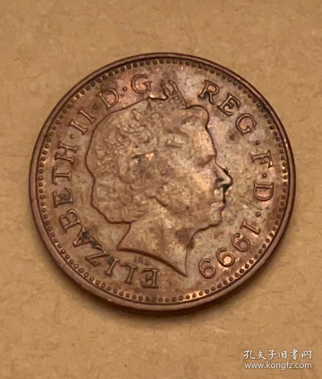 英国1999年1便士硬币 2枚（全国包邮）