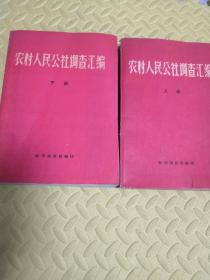 农村人民公社调查汇编