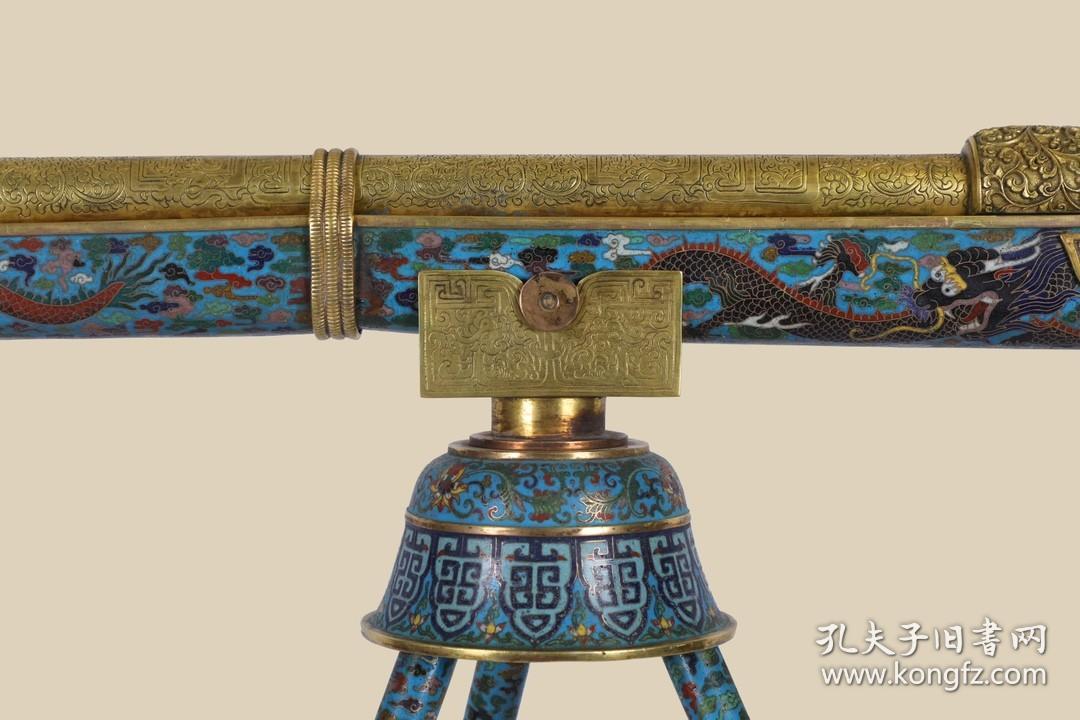 清 铜胎景泰蓝掐丝珐琅（鸟铳）摆件