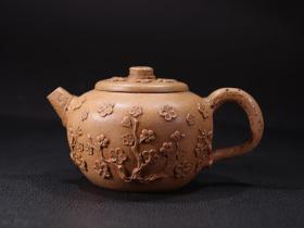 旧藏段泥梅花纹茶壶，