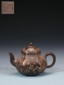 【古珍玩藏】.【歷代壺藝】 【邵景南】【加彩六方壶】