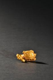 旧藏 纯金龙龟钩