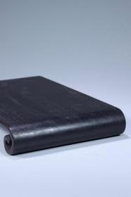 清代 紫檀木雕《书卷式清供香几》