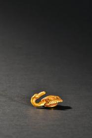 旧藏 纯金龙龟钩