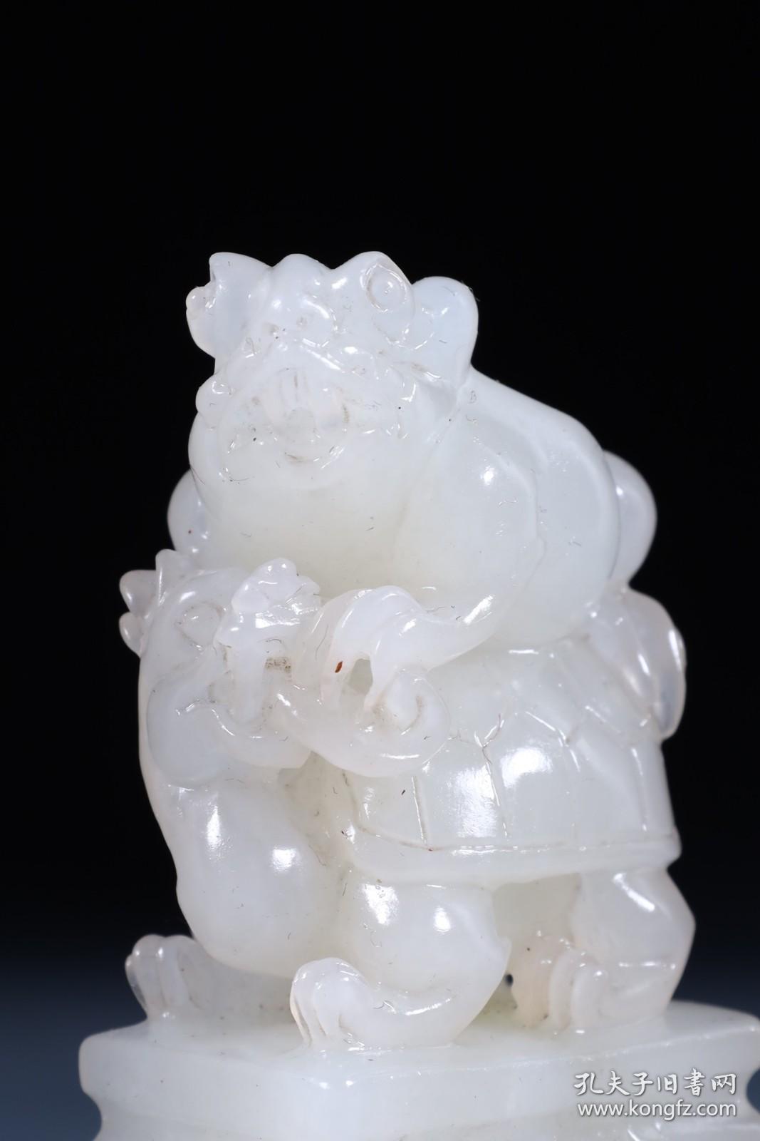 民国，寿山田黄、和田玉印章2件一组