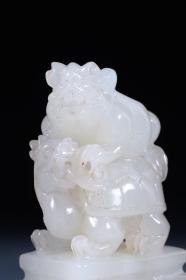 民国,寿山田黄、和田玉印章2件一组