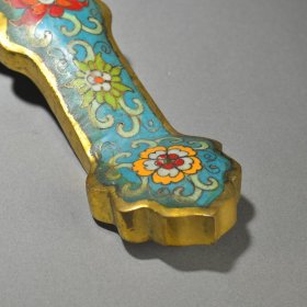 景泰蓝铜胎如意摆件