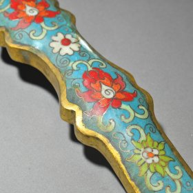 景泰蓝铜胎如意摆件