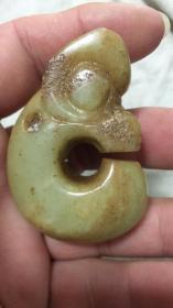 玉猪龙-144红山文化战汉辽金明清玉器 河磨玉古玉老玉和田玉
