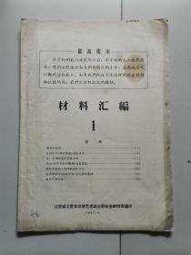 【1960年代**材料16】材料汇编1（艺术家谢芳的控诉等）