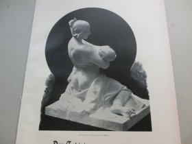 【百元包邮】《在母亲的怀抱里》（in den Armen der Mutter）  1902年，平版印刷画，纸张尺寸约41×28厘米。