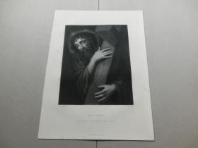 【百元包邮】《瞧，那个人》(ECCE HOMO) 1861年钢版画 源自艺术日志 伦敦文切公司出品  纸张尺寸约32.2×23.4厘米