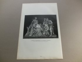 【百元包邮】《诞生》（H Weltrings Krippendarstellung in Pfarrkirche zu Plantlunne) 1890年，木刻版画， 纸张尺寸约41×28厘米。