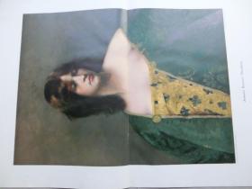 【百元包邮】1890年巨幅套色木刻版画《拜占庭皇后--特沃多拉》（Theodora）尺寸约56*41厘米  （货号M500641）