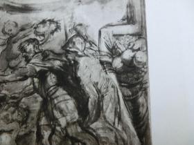 【百元包邮】《亨利四世抓住缔结合约的时机》（HEINRICH IV VON FRANKREICH ERGREIFT DIE GELEGENHEIT） 出自17世纪佛兰德斯画家，保罗·鲁本斯（Paul Rubens）油画稿，藏于列支敦士登博物馆 1888年 铜凹版腐蚀版画   纸张尺寸39.5×29.5厘米  （货号DGK0320)
