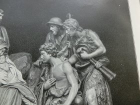 【百元包邮】《诞生》（H Weltrings Krippendarstellung in Pfarrkirche zu Plantlunne) 1890年，木刻版画， 纸张尺寸约41×28厘米。