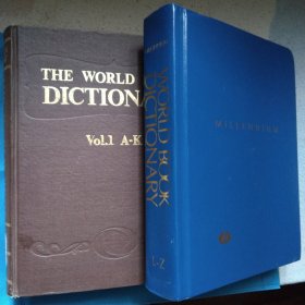 The World Book Dictionary, Vol. 1 (A-K) ) 影印1981年版， Vol. 2 (L-Z) 美国印制2000年原版， 精装本全两卷（配本），排版字体一致，页数内容连贯