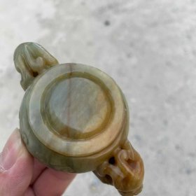 18_清代和田青玉瑞兽水盂