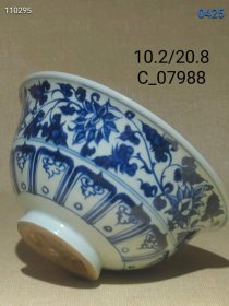 934_全美品顶级珍藏
元青花缠枝莲纹鸳鸯戏水龙纹碗
全品，釉色非常不错收藏佳品