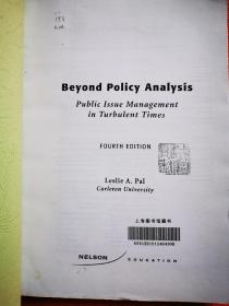 BEYOND POLICY ANALYSIS