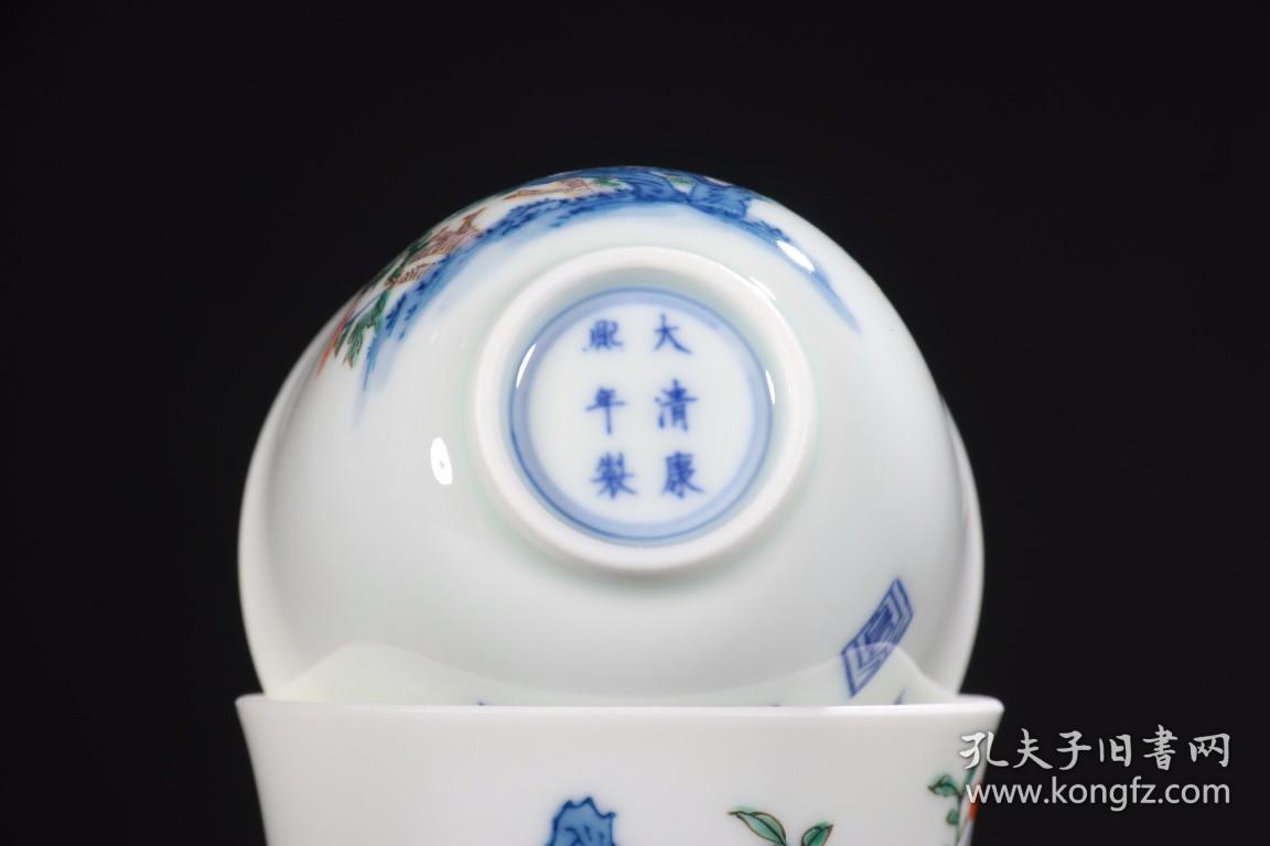 清康熙-斗彩十二花神杯一组