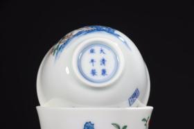 清康熙-斗彩十二花神杯一组