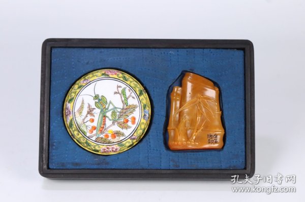 旧藏 齐白石田黄石竹节印章