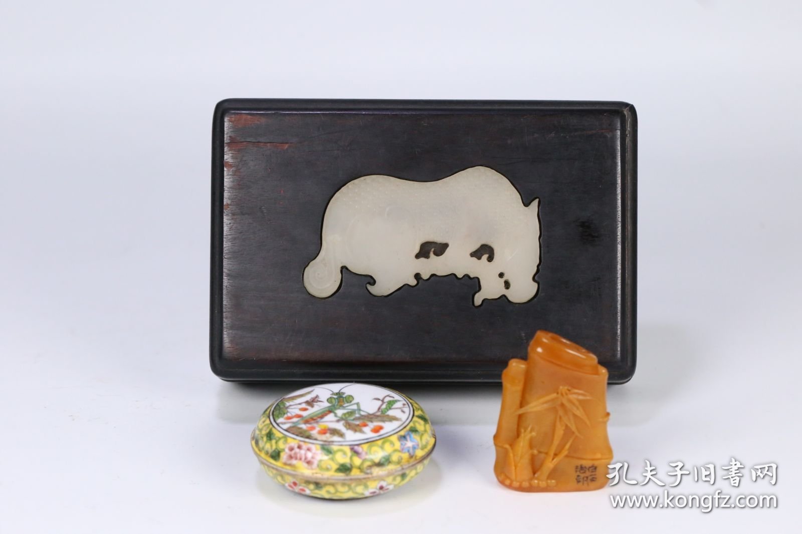 旧藏 齐白石田黄石竹节印章