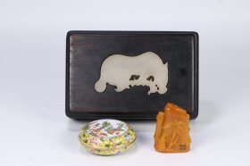 旧藏 齐白石田黄石竹节印章